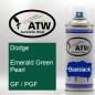 Preview: Dodge, Emerald Green Pearl, GF / PGF: 400ml Sprühdose, von ATW Autoteile West.